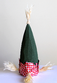 パンパスグラスで作るクリスマスツリー 2種類(作り方・材料)