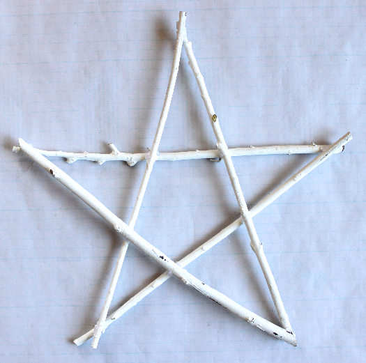 星形クリスマスリースの作り方・材料