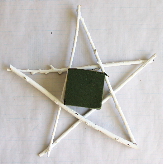 星形クリスマスリースの作り方・材料