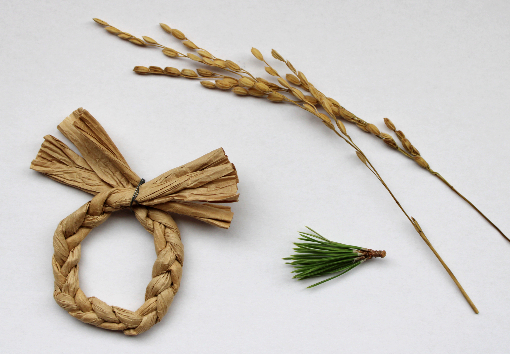 超ミニお正月飾り風リース（作り方・材料）