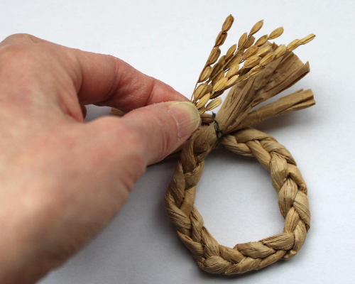 超ミニお正月飾り風リース（作り方・材料）