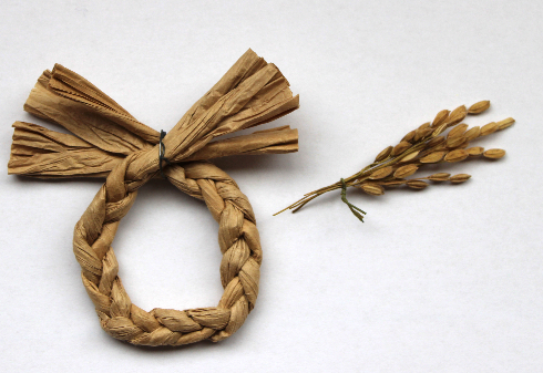 超ミニお正月飾り風リース（作り方・材料）