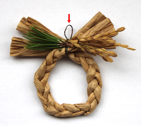 超ミニお正月飾り風リース（作り方・材料）