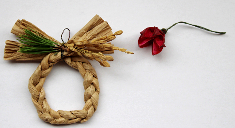 超ミニお正月飾り風リース（作り方・材料）