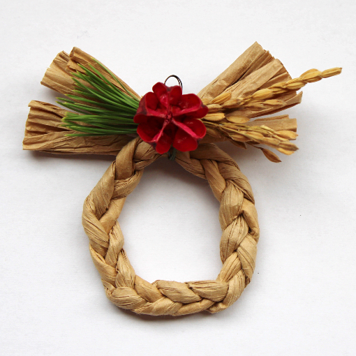 超ミニお正月飾り風リース（作り方・材料）