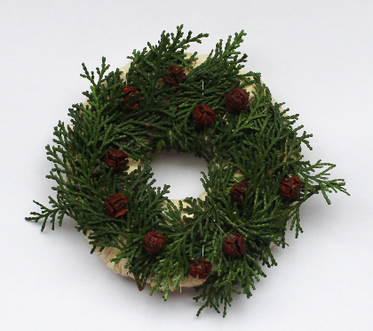 ヒノキのミニリースの作り方・材料