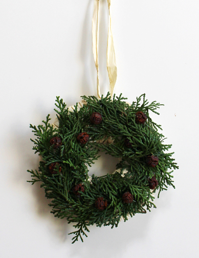 ヒノキのミニリースの作り方・材料