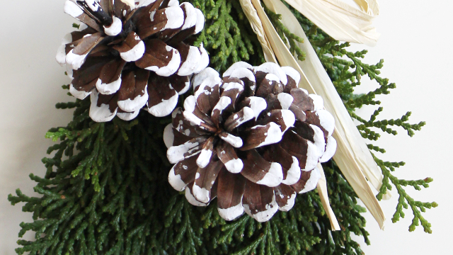 ヒノキのミニスワッグ（作り方・材料）