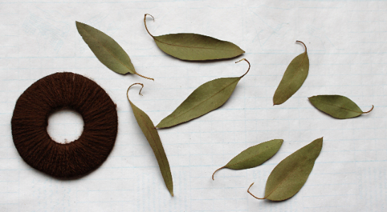 ユーカリの葉のミニリースの作り方・材料