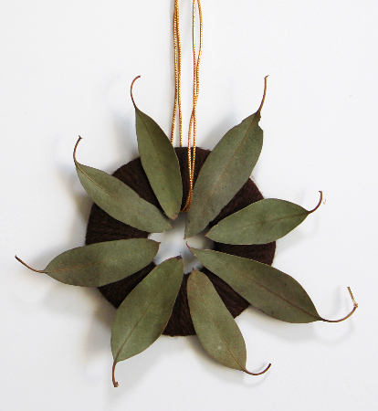 ユーカリの葉のミニリースの作り方・材料