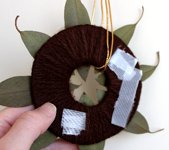 ユーカリの葉のミニリースの作り方・材料