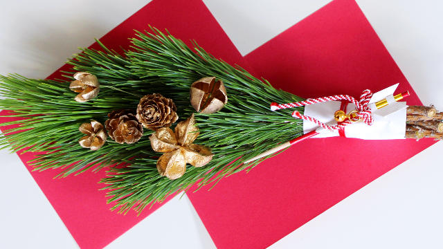 松のお正月スワッグ（作り方・材料）