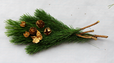 松のお正月スワッグ（作り方・材料）