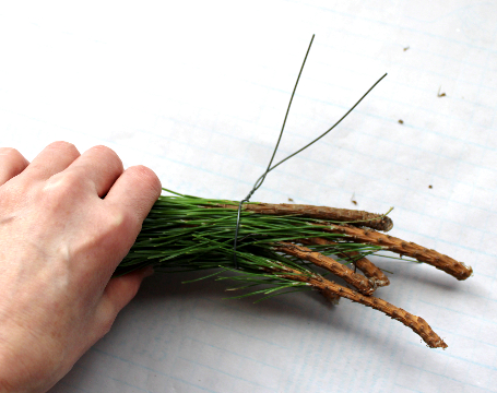 松のお正月スワッグ（作り方・材料）