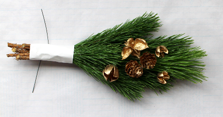 松のお正月スワッグ（作り方・材料）