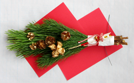 松のお正月スワッグ（作り方・材料）