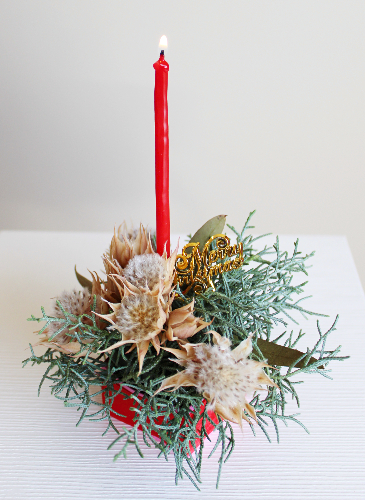 超ミニキャンドルアレンジメント（作り方・材料）