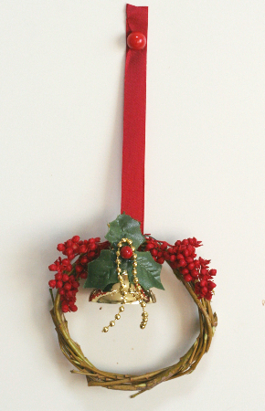 クリスマスベルのミニリースの作り方・材料