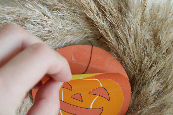 パンパスのミニリースをハロウィン仕様にしてみた