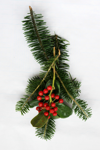 クリスマスミニスワッグ（作り方・材料）