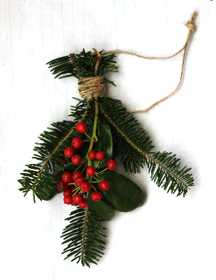 クリスマスミニスワッグ（作り方・材料）