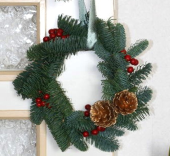 もみの木のクリスマスリース