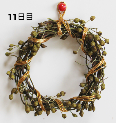 野ばらを丸めただけのミニリースの作り方・材料