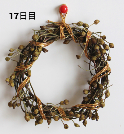 野ばらを丸めただけのミニリースの作り方・材料