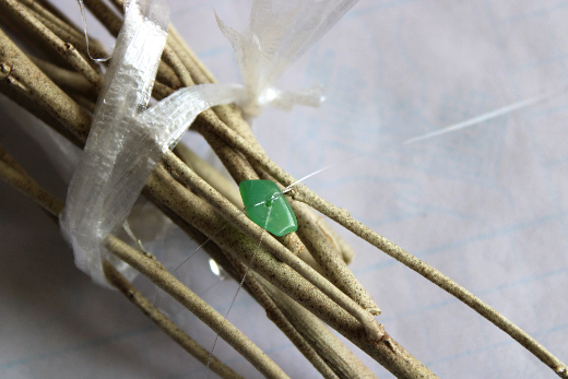 ローリエの涼しそうな壁飾り(作り方・材料)