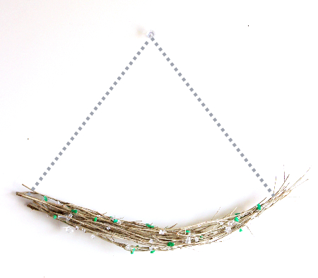 ローリエの涼しそうな壁飾り(作り方・材料)