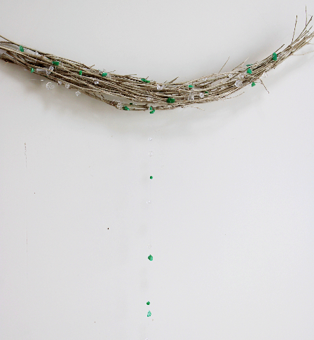 ローリエの涼しそうな壁飾り(作り方・材料)