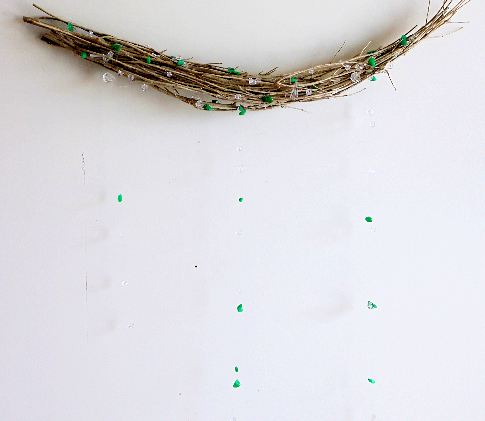 ローリエの涼しそうな壁飾り(作り方・材料)