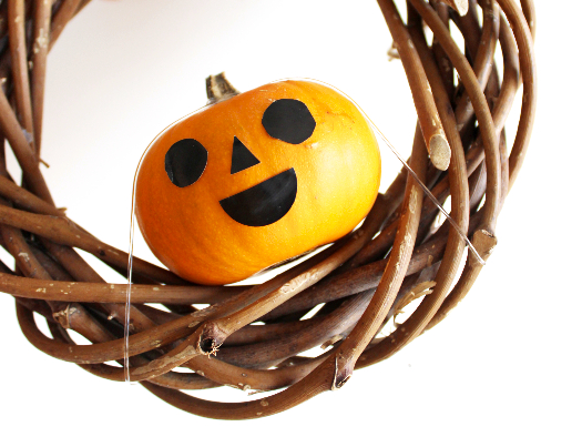 ハロウィンかぼちゃとユーカリのリースの作り方・材料