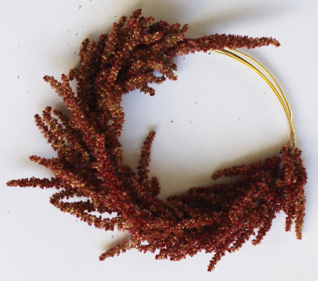 ケイトウのミニリースの作り方・材料