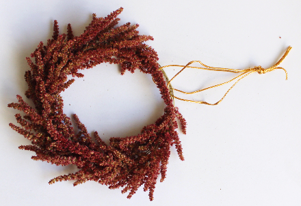 ケイトウのミニリースの作り方・材料