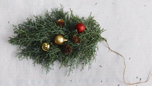 ロングクリスマスガーランド（作り方・材料）