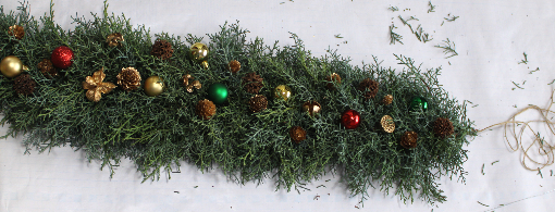 ロングクリスマスガーランド（作り方・材料）