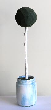 パンパスとリンゴのトピアリ（作り方・材料）