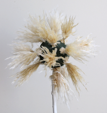 パンパスとリンゴのトピアリ（作り方・材料）